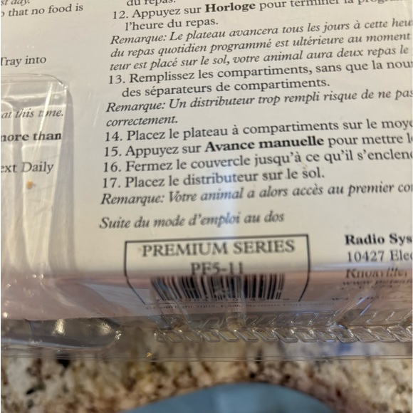 PetSafe 5 five meal pet feeder used once works fine pet didn’t like it - Picture 2 of 6